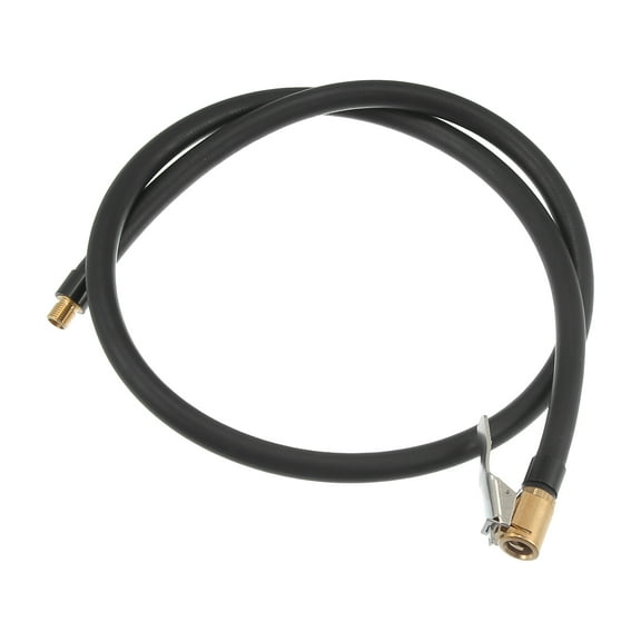 80cm 31.50" Tire Tyre Inflator Pump Hose with Locking Air Chuck for Car Motorcycle Black