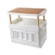 thumbnail image 3 of Caja de almacenamiento para acampada Colamx con tapa y asa de madera contenedor de almacenamiento plegable 95L, 3 of 8