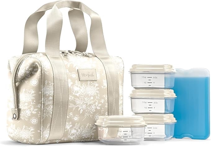 The Pioneer Woman Insulated Lunch Kit Set with Extra Bag Ice Pack