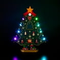 thumbnail image 4 of Northlight LED Lighted Tree Cut-Out with Miniature Ornaments Christmas Decoration - 11.5", 4 of 10