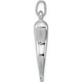 thumbnail image 2 of Sterling Silver Rhodium-Plated Italian Horn Pendant (33 X 7) Made In Italy qc6092, 2 of 5