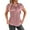 Pink, variant on Women's Elegant Bow Neck Satin T Shirt Casual Blouse Summer Spring Top Tee With Ribbon Collar Summer Shirt for Women Casual Women Summer, Size S