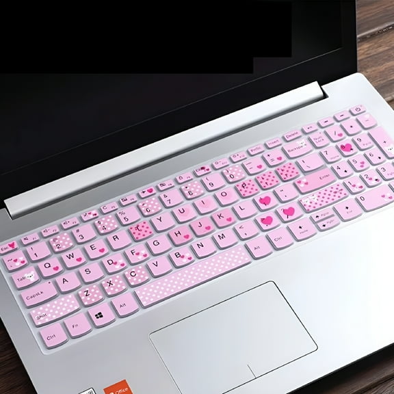 GJX Laptop Keyboard Dust Cover 15.6 Inch 14 Protective Case Pink