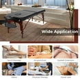 thumbnail image 4 of Gymax Portable Folding Massage Table Height Adjustable Spa Bed Beech Wood Face Cradle, 4 of 10