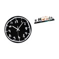 thumbnail image 6 of Wall Clock Metal Sculpture Art Unique Graffiti Numbers Silent Feature for Bedroom Garden Indoor Outdoor, 6 of 8