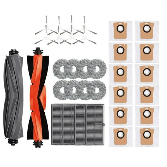 Accesorios para M30S D103CN Robot Aspirador Cepillo Lateral Principal Filtro Hepa Paño de Fregona Bolsa para el Polvo Repuestos