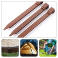 thumbnail image 2 of HEALEEP 30Pcs Garden Landscape Edging Spikes Plastic Coffee for Landscaping Needs, 2 of 8