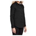 thumbnail image 4 of Womens Long Sleeve Easy Care Cotton/Polyester Shirt Black/ Light Stone XXL, 4 of 6