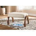 thumbnail image 5 of Baxton Studio Sablonne Ottoman, Light Beige, 5 of 7