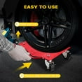 thumbnail image 4 of Car Dolly Set of 4, 6000 lbs/2722 kg Capacity Wheel Dolly, Heavy Duty Car Tire Dolly Wheels Cart Moving Cars, Heavy Duty Vehicle Dolly with 360° Rotational Wheel, Makes Moving A Ca, 4 of 7