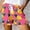 Pink, variant on HAIJIE Plus Size Swim Shorts Adjustable Ruched Side Bikini Shorts Womens Shorts Athletic for Girlfriend Summer Daily Wear