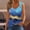 Blue, variant on Summer Tank Tops for Women,Women's Fashionable Sleeveless Casual Printing Metal Round Neck Shirts Blouses Tank Green XXL