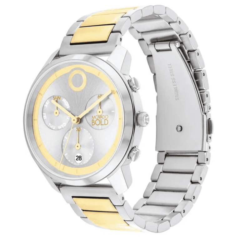 Movado Bold 3601022 Trend Element Silver Chronograph Dial 