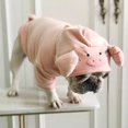 thumbnail image 2 of Pig Shape Velvet Halloween Costume Pet Dog Clothes for Small Dogs Clothing French Bulldog Hoodies for Yorkies Dog Accessories ShopWise Round, 2 of 6