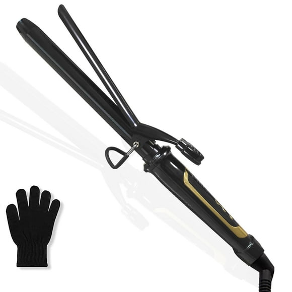 abp Rizador de 1 pulgada con barril de cerámica, calor instantáneo hasta 450 °F, herramienta de estilo ondulado para cabello largo/mediano y mujeres