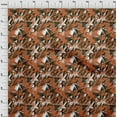thumbnail image 4 of oneOone Velvet Orange Fabric Abstracts Quilting Supplies Print Sewing Fabric By The Yard 58 Inch Wide, 4 of 5