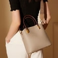 thumbnail image 3 of Bolso de mano de piel auténtica para mujer, bolso de mano de piel de vaca elegante, bolso cruzado, bolso de mano informal de alta gama, primavera y verano, 3 of 6