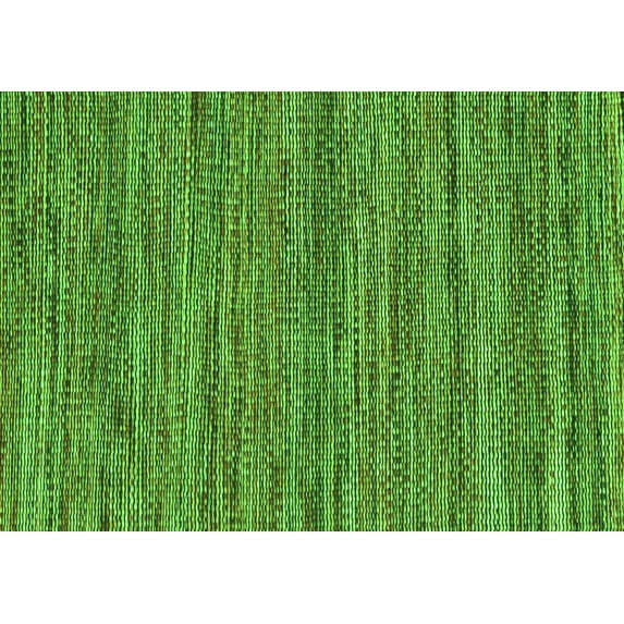 Ahgly Company Indoor Rectangle Abstract Green Contemporary Area Rugs, 7' x 10'