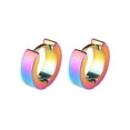 thumbnail image 2 of Soumake 1 Pair Fashion Cool Men'S Stainless Steel Huggie Hoop Earrings Casual Jewelry Fashion, 2 of 8