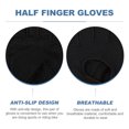 thumbnail image 4 of 1 par de guantes de ciclismo para exteriores, transpirables, de medio dedo, deportivos., 4 of 5