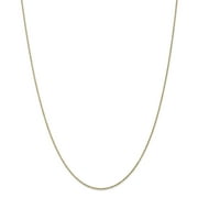 Primal Gold 10 Karat Yellow Gold .8mm Lite-baby Rope Chain