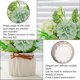 thumbnail image 3 of Hortensias artificiales, plantas verdes falsas, plantas en macetas, pequeños adornos, decoración para el hogar, sala de estar, comedor, bonsái, 3 of 5