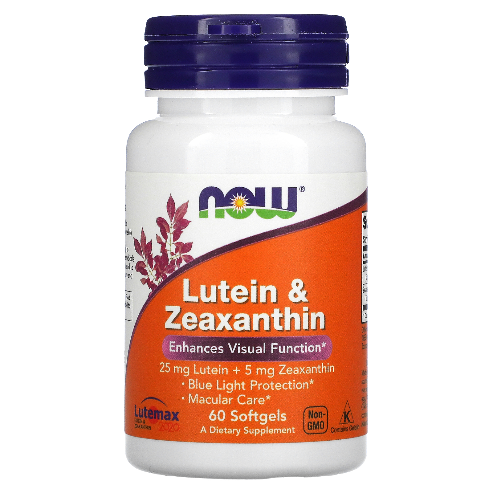 NOW Foods, Lutein Zeaxanthin, 60 Softgels