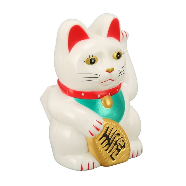 Gato De La Suerte Feng Shui, Brazo Que Agita Solar, Plástico, Amuleto De Buena Suerte Para Escritorio De Oficina, Decoración Del Hogar O Del Coche