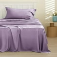 Bedsure King Size Cooling Sheets Set Quality Bamboo Rayon Silky