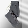 thumbnail image 2 of Curuila Mens Sweatpants With Pocket Solid Color Elastic Waist Drawstring Straight Leg Pants For Men Everyday Wear Fashion Joggers Trousers Size Xl, 2 of 4