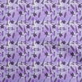 thumbnail image 1 of oneOone Georgette Viscose Purple Fabric Travel Sewing Craft Projects Fabric Prints By Yard 42 Inch Wide, 1 of 5