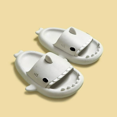 

Cartoon Shark Soft Slippers for Kids Simulation Non-Slip Sandals Summer Beach Home Slippers for Garden Bathroom Walk