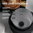 thumbnail image 4 of 4-in-1 Milk Frother - Electric Steamer, Automatic Warm & Cold Cappuccino Foam Maker, 12.5oz Milk Warmer for Latte, Macchiato, Stainless Steel, 4 of 4