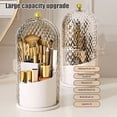 thumbnail image 5 of Shoreew Toothbrush Holder with Cover Cosmetic Storage Box Organizer Dustproof 360-Degree Rotating Toothbrush Makeup Brush Holder, 5 of 6