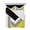 Yellow, variant on Quilts King Size Bedding Set, Abstract Blue Black Lightweight Quilted Comforter, Modern Geometric Color Blocks Soft Reversible Bedspread Coverlet with Pillow Covers for All Season, 96" x 106"