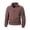 01 Brown, variant on Jacket for Men Quarter Zip Pullover with Zipper Pockets Easy-Care Jacket