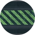 thumbnail image 1 of Ahgly Company Machine Washable Indoor Round Transitional Dark SlateGray or Dark SlateGrey Green Area Rugs, 4' Round, 1 of 7
