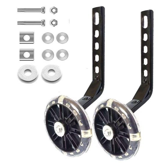 Bicicleta Training Wheels Mehome para niños de 12 a 20 pulgadas, color negro