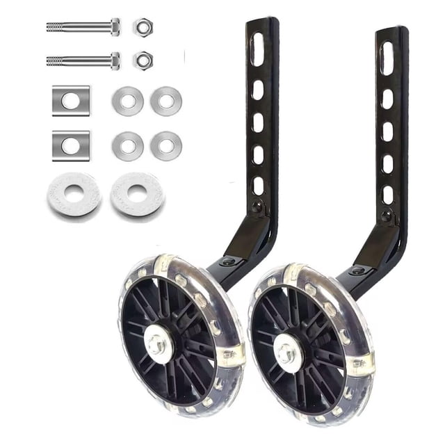 Bicicleta Training Wheels Mehome para niños de 12 a 20 pulgadas, color negro