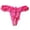 Hot Pink, variant on NordicNest Bow‑Decorated Full‑Lace Thong Panties, Super Stretchy Breathable Nylon‑Spandex Ladies Underwear for Women Daily Wear Hot Pink