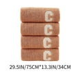 thumbnail image 3 of Danhjin Rideau de Douche Serviette 4 Pcs Bordure Europe et États-Unis Commerce Extérieur Serviette Absorbante pour Visage Sec, 3 of 6