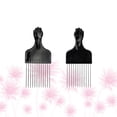 thumbnail image 2 of KAKOWELY Wide Tooth Comb 2Pcs Stainless Steel Wide Tooth Comb Hair Detangling Comb Male Rake Comb Hairdressing Comb6.5"X2.83"X0.39", 2 of 5