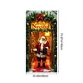 thumbnail image 3 of 35 x 72 Inch Christmas Door Cover - Santa Claus Theme, Durable Polyester, Easy to Install, Festive Party & Holiday Decor, 3 of 6