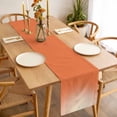 thumbnail image 3 of Orange Ombre Table Runner - 90 Inch Long, Kitchen Dining Table Runner Dresser Scarves, Modern Minimalist Gradient Aesthetic Farmhouse Decor for Coffee Tables Wedding Party Banquet, 3 of 8