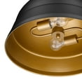 thumbnail image 3 of Golden Lighting Rebel 2-light Pendant in Matte Black, 3 of 4