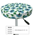thumbnail image 4 of Lsque Blue Sunflowers Round Bar chair cushion covers Velvet Fabric Premium Comfort Protects from Scratches and Stains for 14-17 Inch Chair- 14 inch, 4 of 7