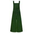 thumbnail image 5 of hgsbede Jumpsuits for Women's Sleeveless Overalls Jumpsuit Casual Dot Print Summer Wide Leg Bib Pants, 5 of 6