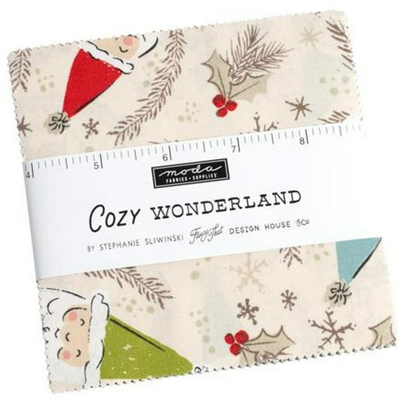 Cozy Wonderland Charm Pack by Stephanie Sliwinski of Fancy That Design House; 42 - 5" Precut Fabric Quilt Squares