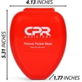 thumbnail image 2 of CPR Assistant CPR Mask & 1-way Valve Pocket Resuscitator Kit, 2 of 6