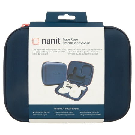 UPC: 0857034008522 | Nanit Travel Case Color Blue – Protective Hard Shell Carrying Case for Nanit Baby Monitor Accessories